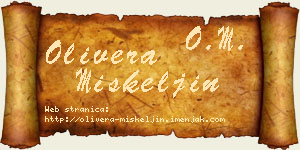 Olivera Miškeljin vizit kartica